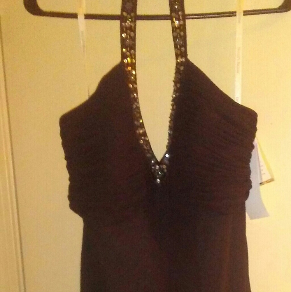 Black New David Bridal Size 14